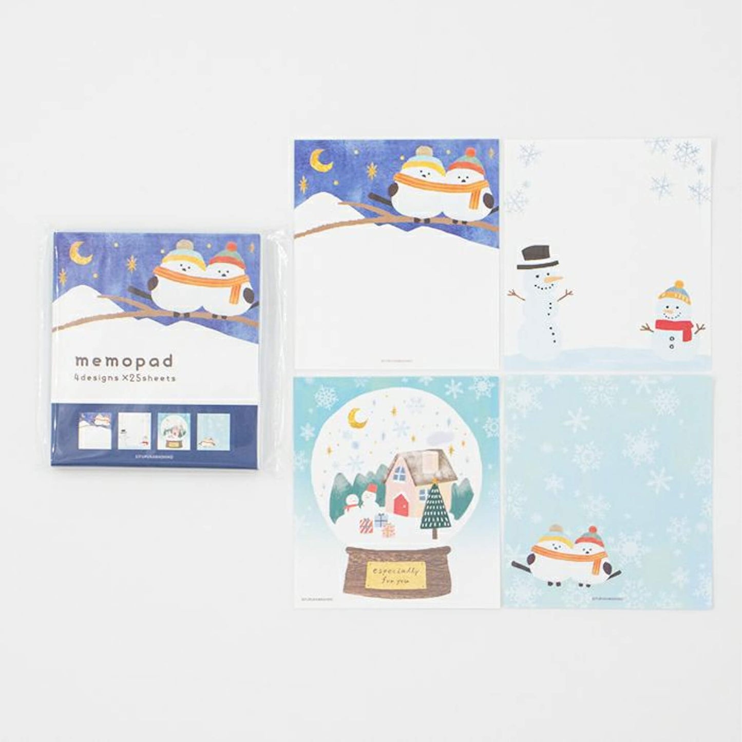 Furukawa Memo Pad Wa - Life 2024 Winter Limited - Snowy Sky Shimaegana - Memo Pads