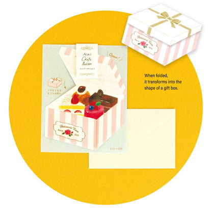 Furukawa Mini Gift Letter Set - Cake Box - Mini Letter Writing Sets