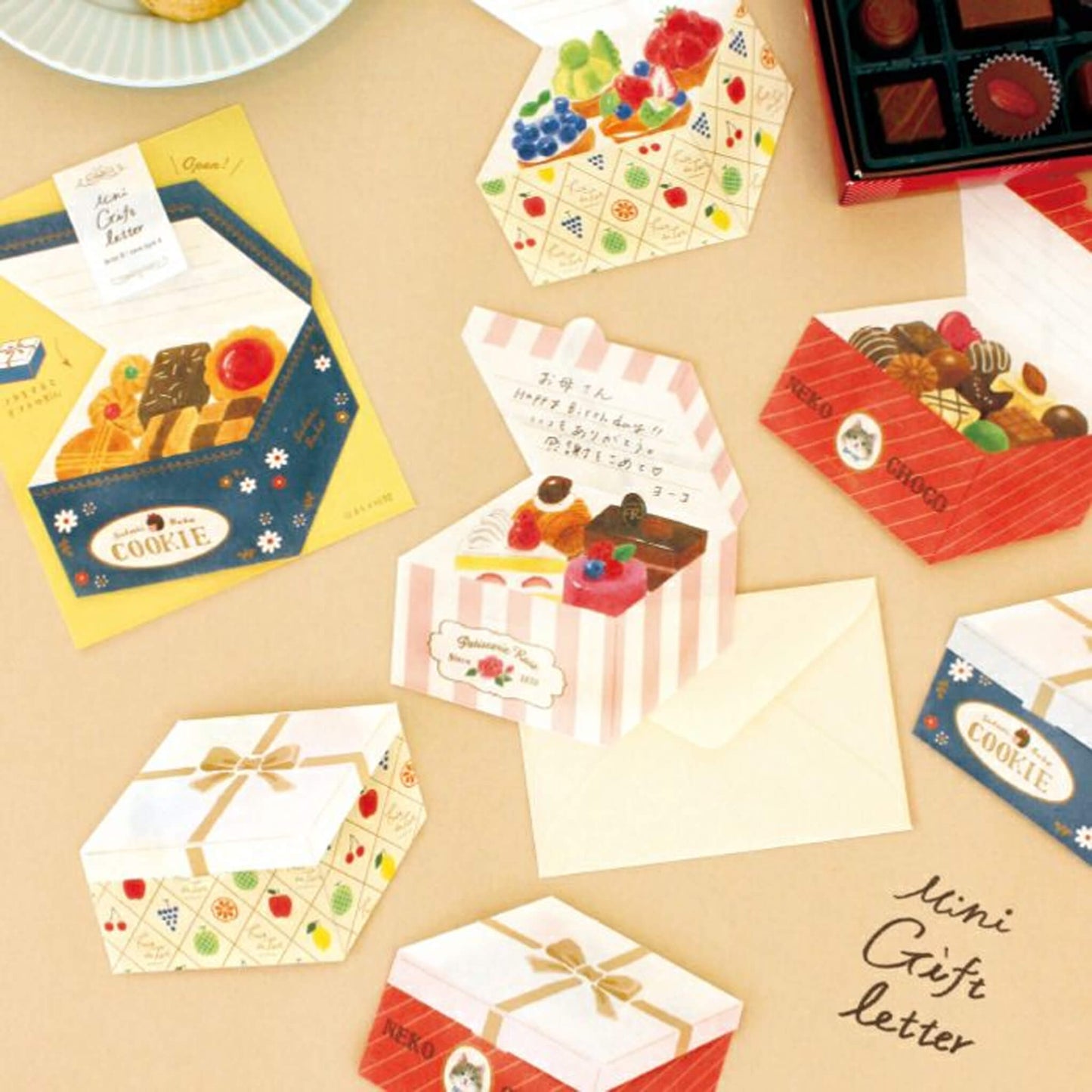 Furukawa Mini Gift Letter Set - Cake Box - Mini Letter Writing Sets