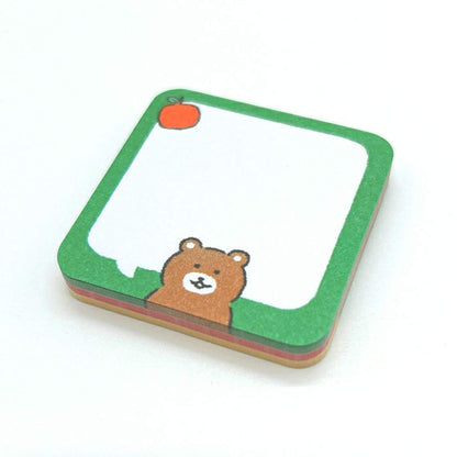 Furukawa Mini Message Sticky Notes - Speech Bubble Bear - Sticky Notes