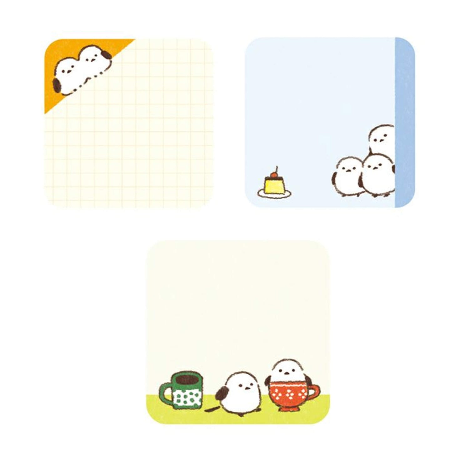 Furukawa Mini Message Sticky Notes - White Bird - Sticky Notes