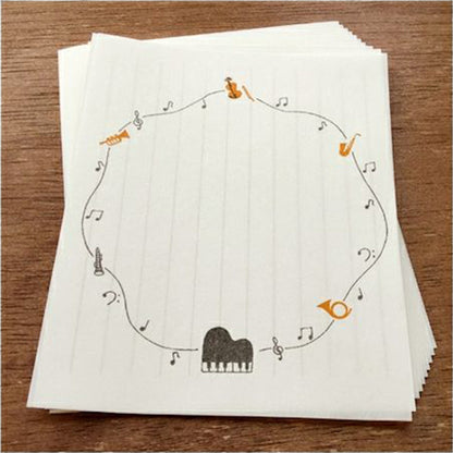 Furukawa Mino Washi Paper Letter Set - Orchestra - Letter Writing Sets