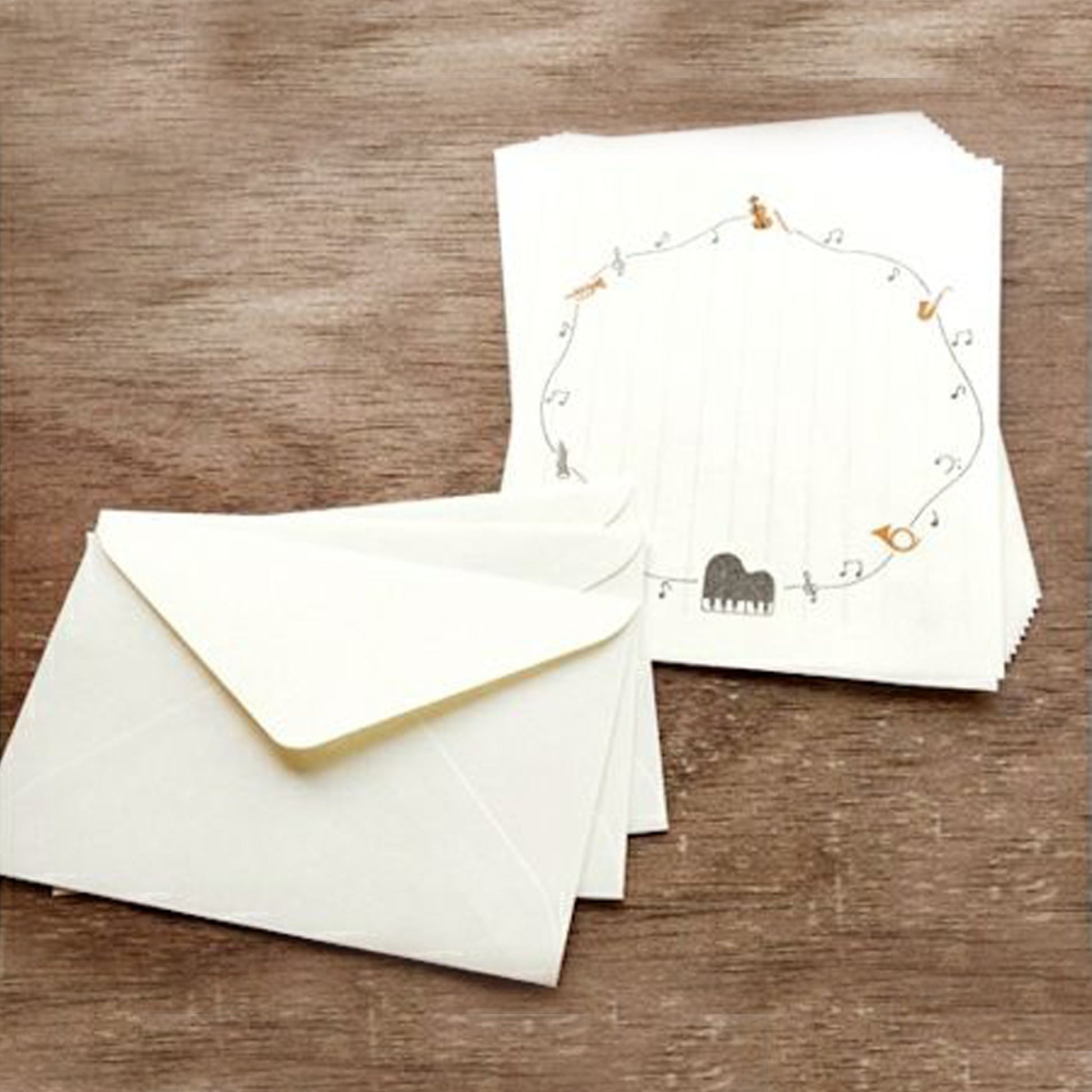 Furukawa Mino Washi Paper Letter Set - Orchestra - Letter Writing Sets