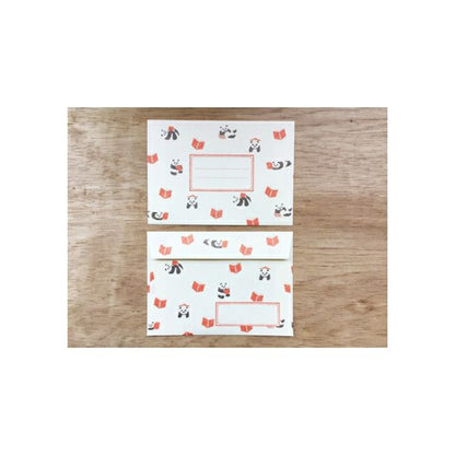 Furukawa Mino Washi Paper Letter Set - Panda and Book - Letter Writing Sets