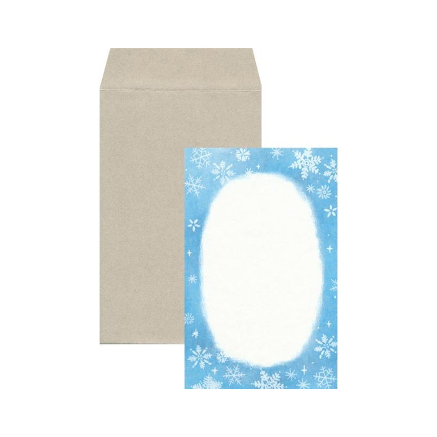 Furukawa Mino Washi Paper Letter Set - Snow - Mini Letter Writing Sets