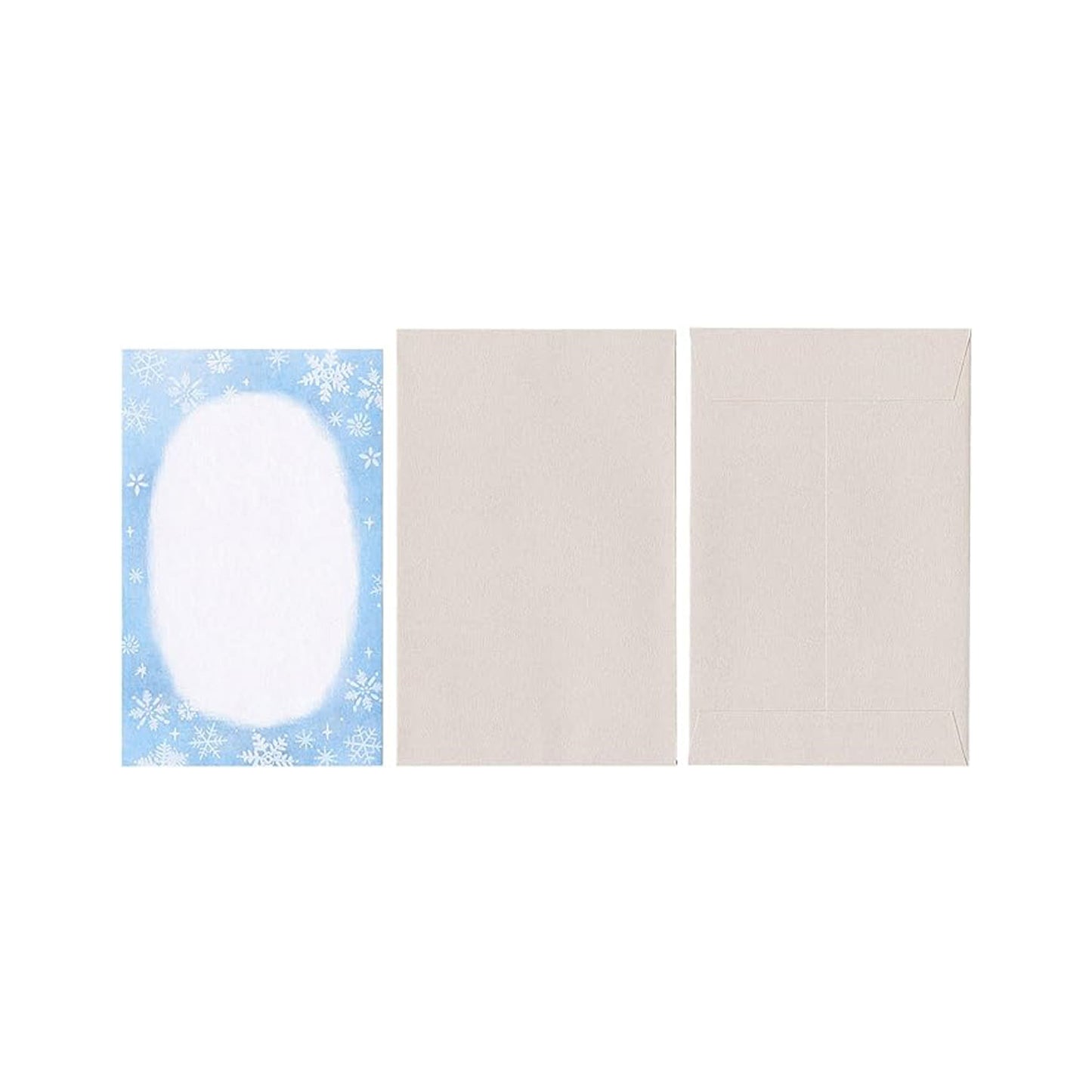 Furukawa Mino Washi Paper Letter Set - Snow - Mini Letter Writing Sets