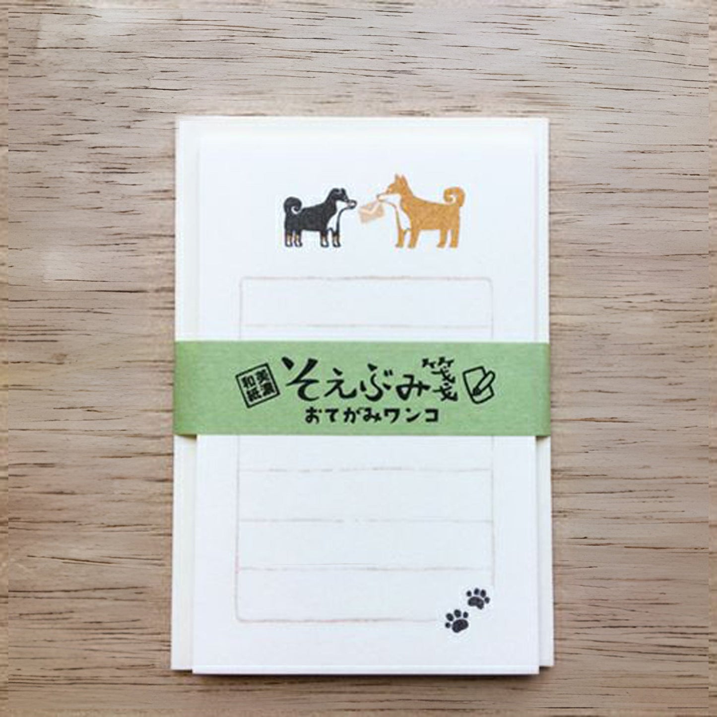 Furukawa Mino Washi Paper Mini Letter Set - Dog Pen Pal - Mini Letter Writing Sets