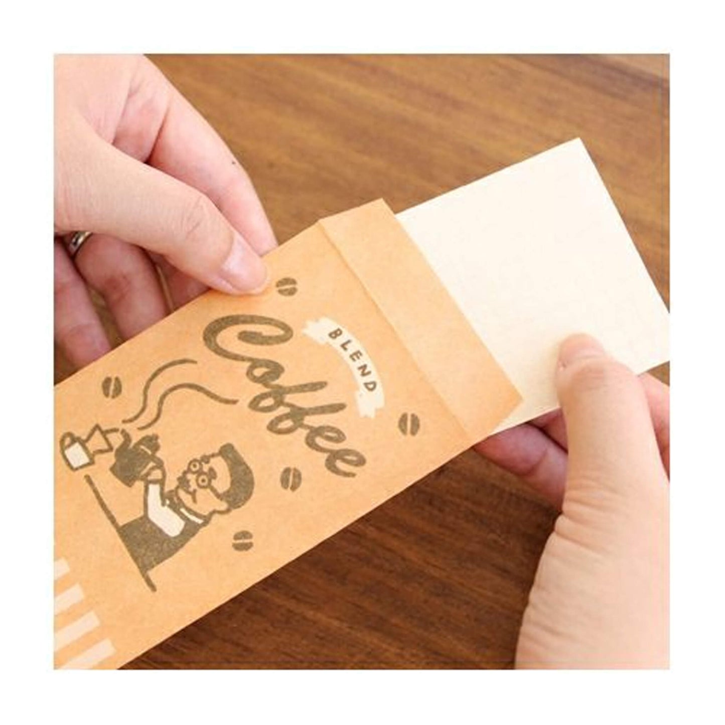 Furukawa Paper Bag Mini Letter Set - Bread & Coffee - Mini Letter Writing Sets