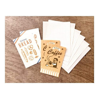 Furukawa Paper Bag Mini Letter Set - Bread & Coffee - Mini Letter Writing Sets