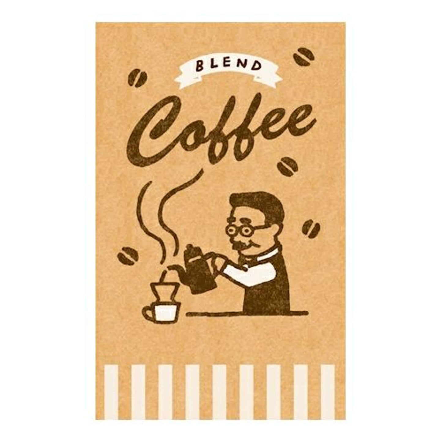 Furukawa Paper Bag Mini Letter Set - Bread & Coffee - Mini Letter Writing Sets