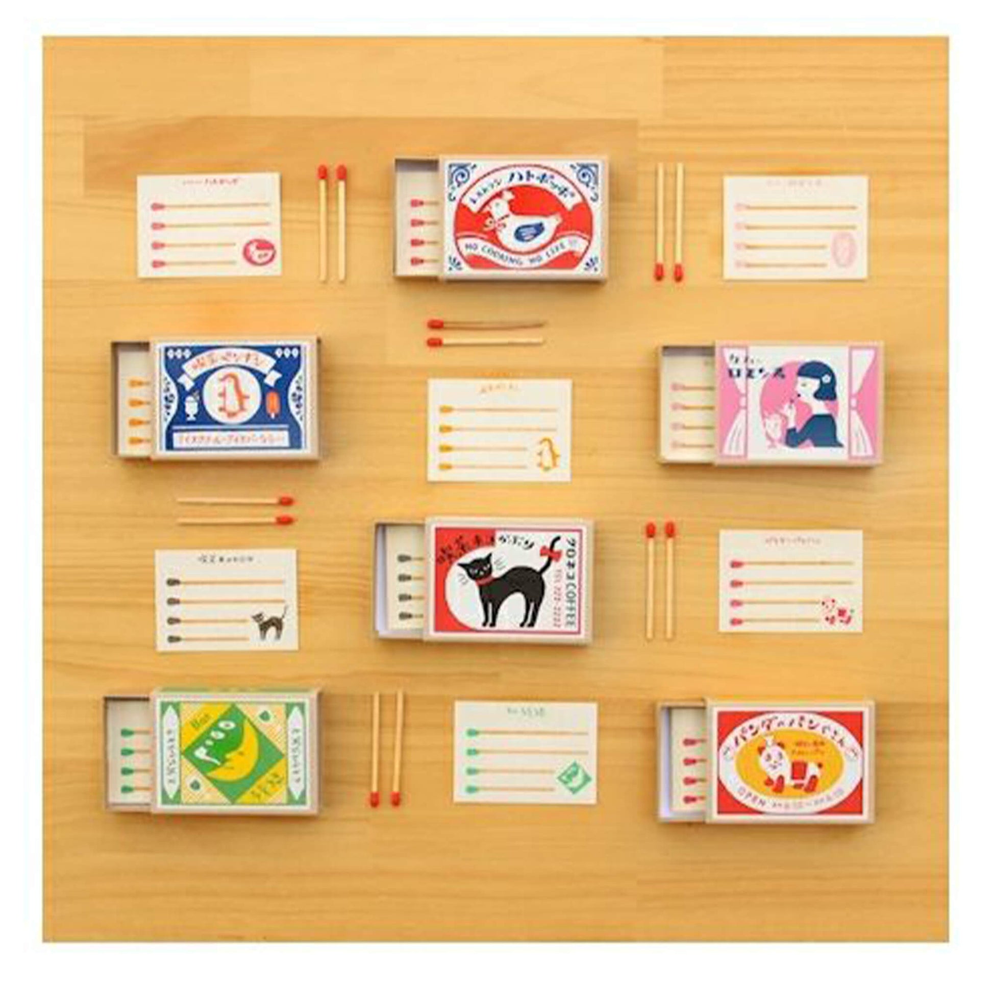 Furukawa Retro Matchbox Note Paper - Hato Poppo Restaurant - Memo Pads