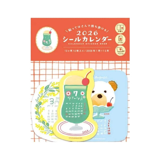 Furukawa Shiko 2026 Sticker Calendar - Season - Flake Stickers