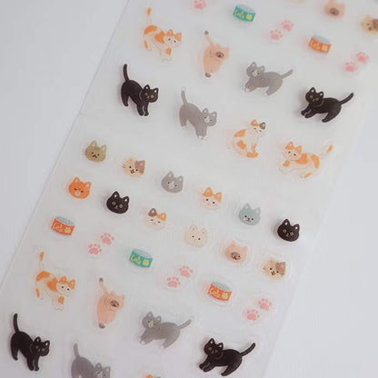 Furukawa Shiko Chocolog Choco-Peta Sticker - Cat - Sticker Sheets