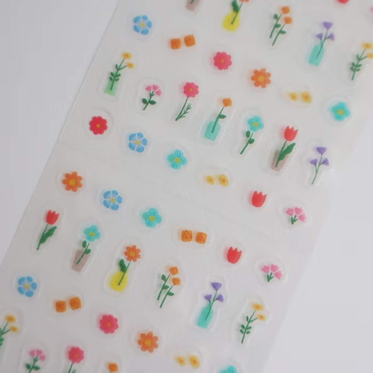 Furukawa Shiko Chocolog Choco-Peta Sticker - Flower - Sticker Sheets