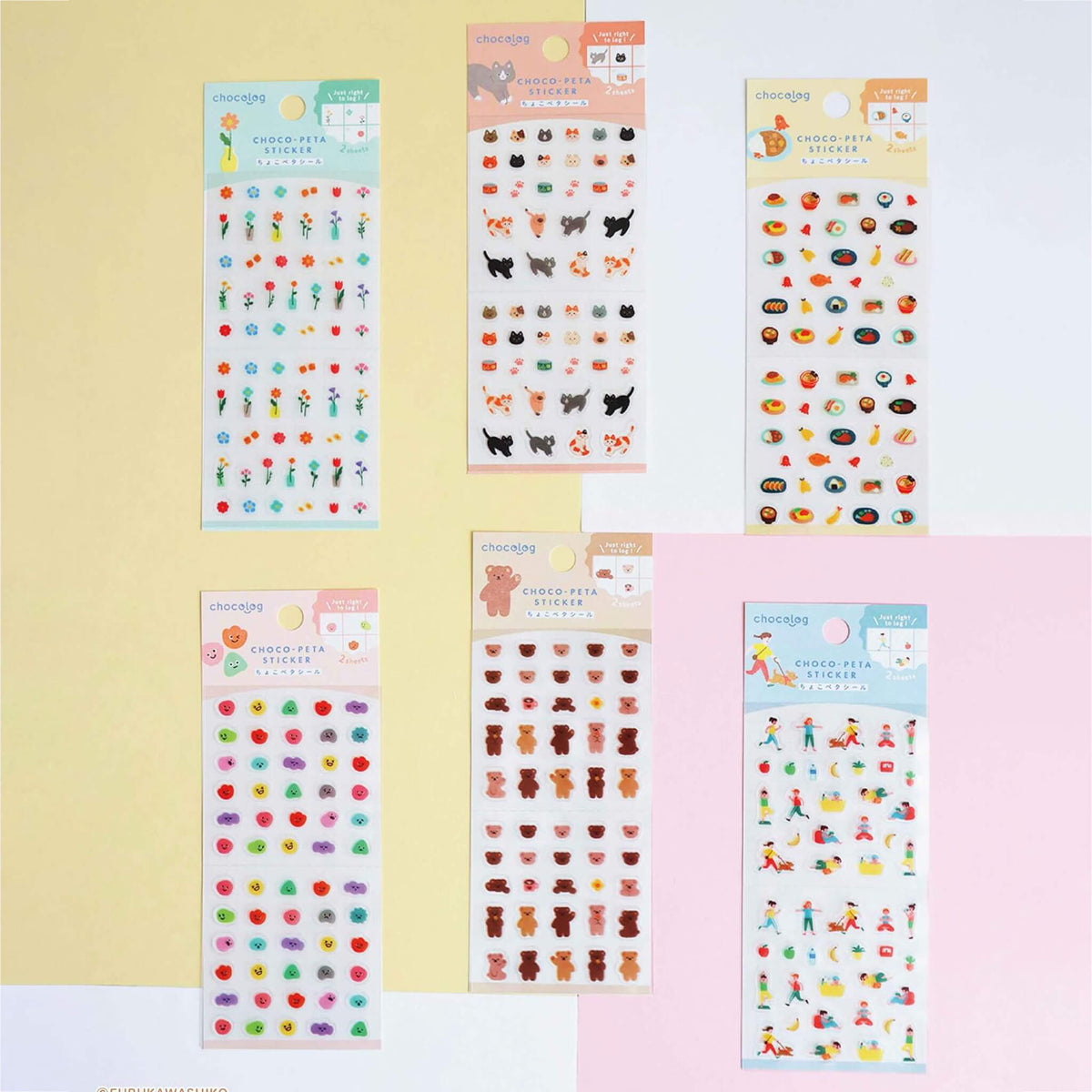 Furukawa Shiko Chocolog Choco-Peta Sticker - Life - Sticker Sheets