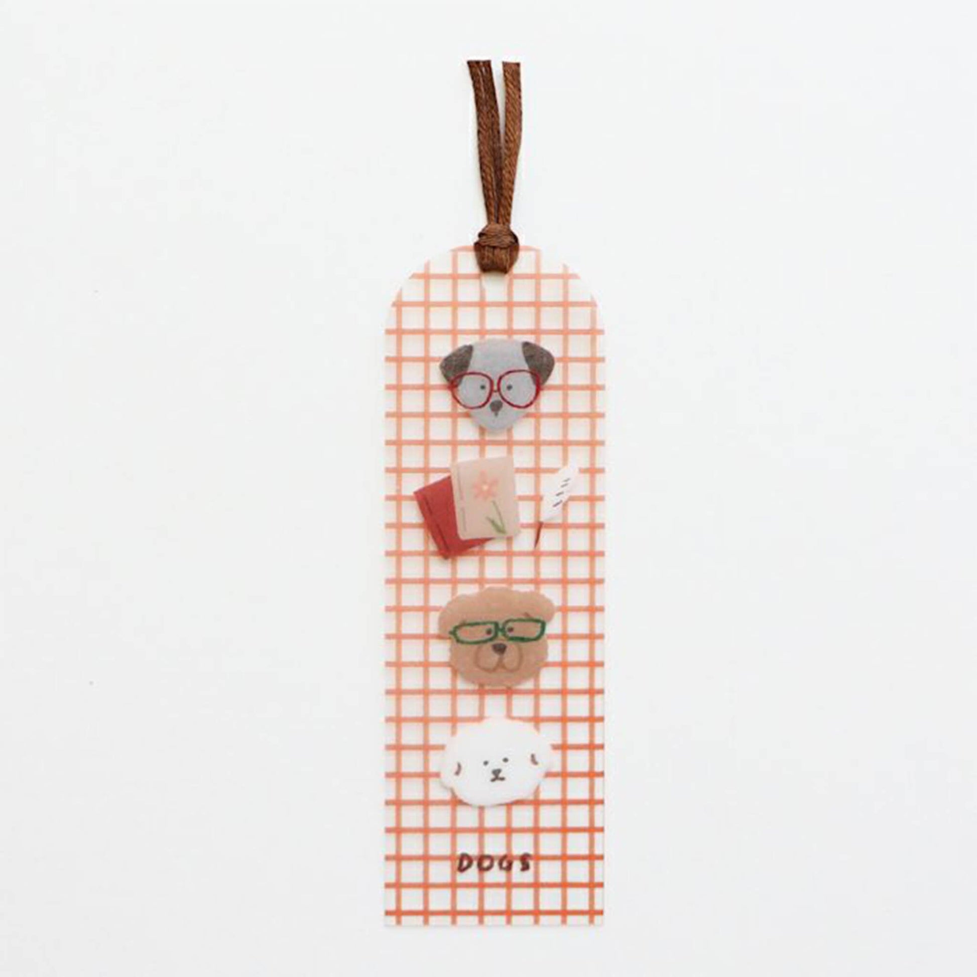 Furukawa Shiko Clear Bookmark - Book and Dog - Hontowatashi - Bookmarks