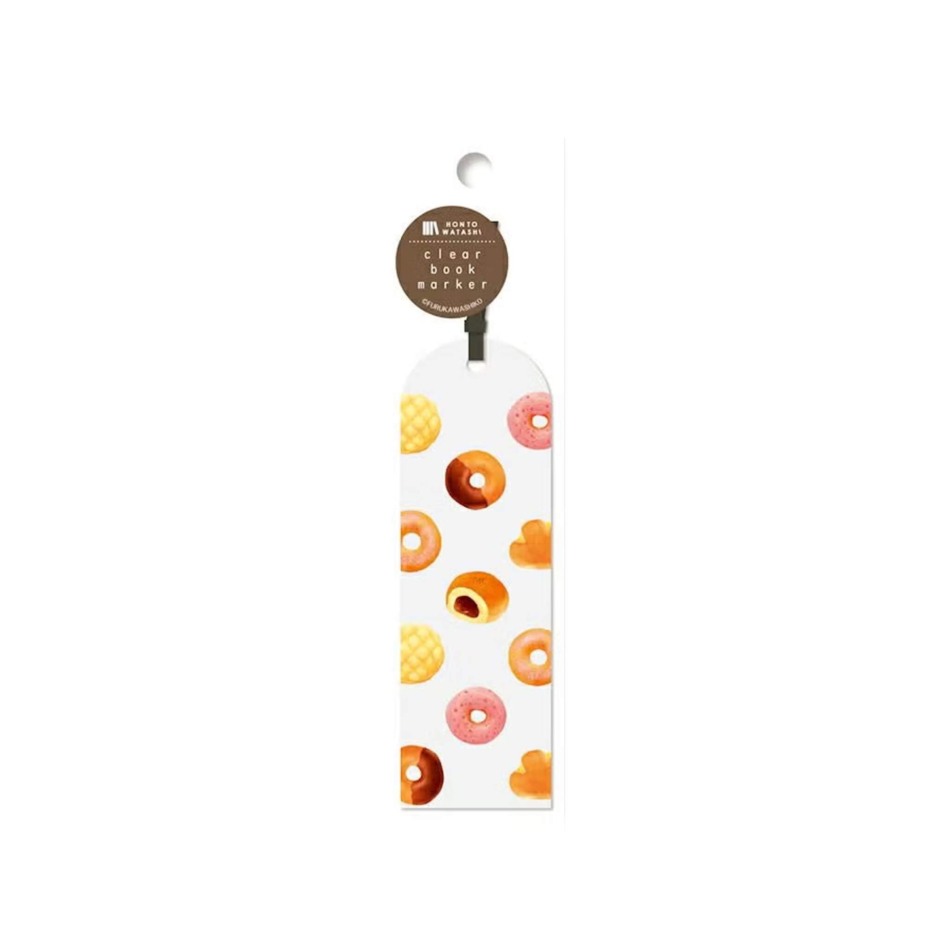 Furukawa Shiko Clear Bookmark - Donuts - Hontowatashi - Bookmarks