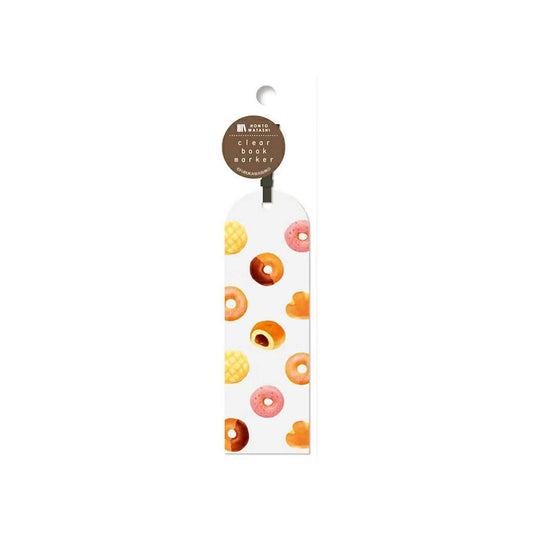 Furukawa Shiko Clear Bookmark - Donuts - Hontowatashi - Bookmarks