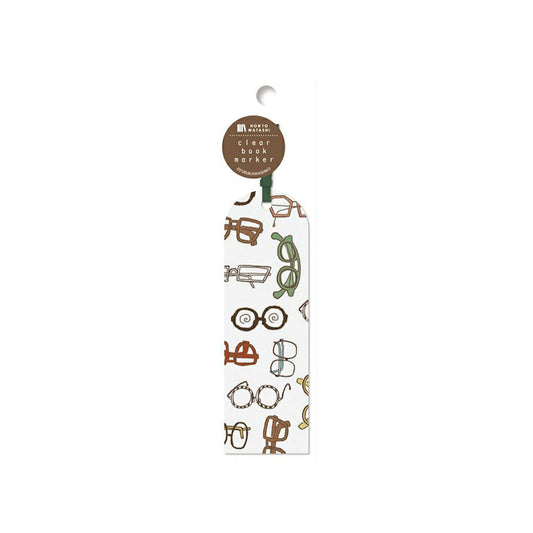 Furukawa Shiko Clear Bookmark - Glasses - Hontowatashi - Bookmarks