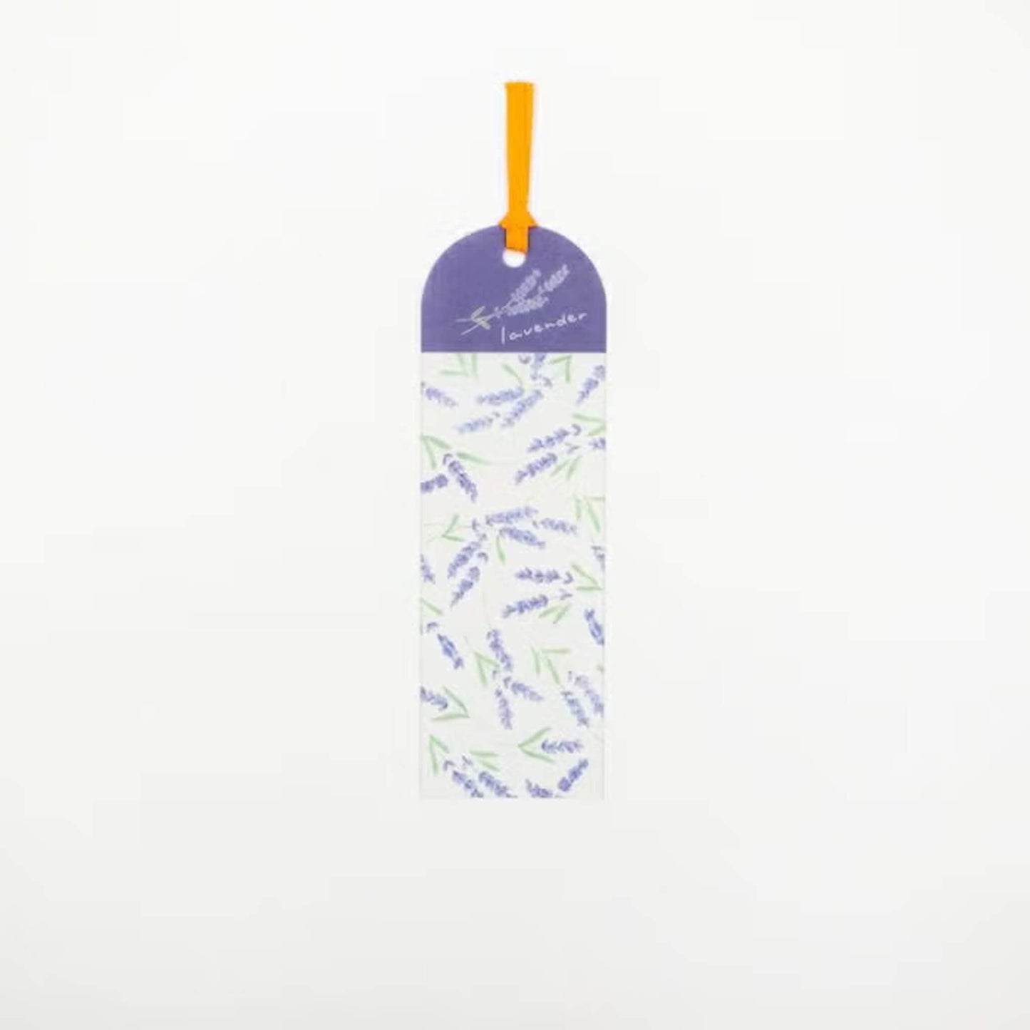 Furukawa Shiko Clear Bookmark - Lavender Pattern - Hontowatashi - Bookmarks