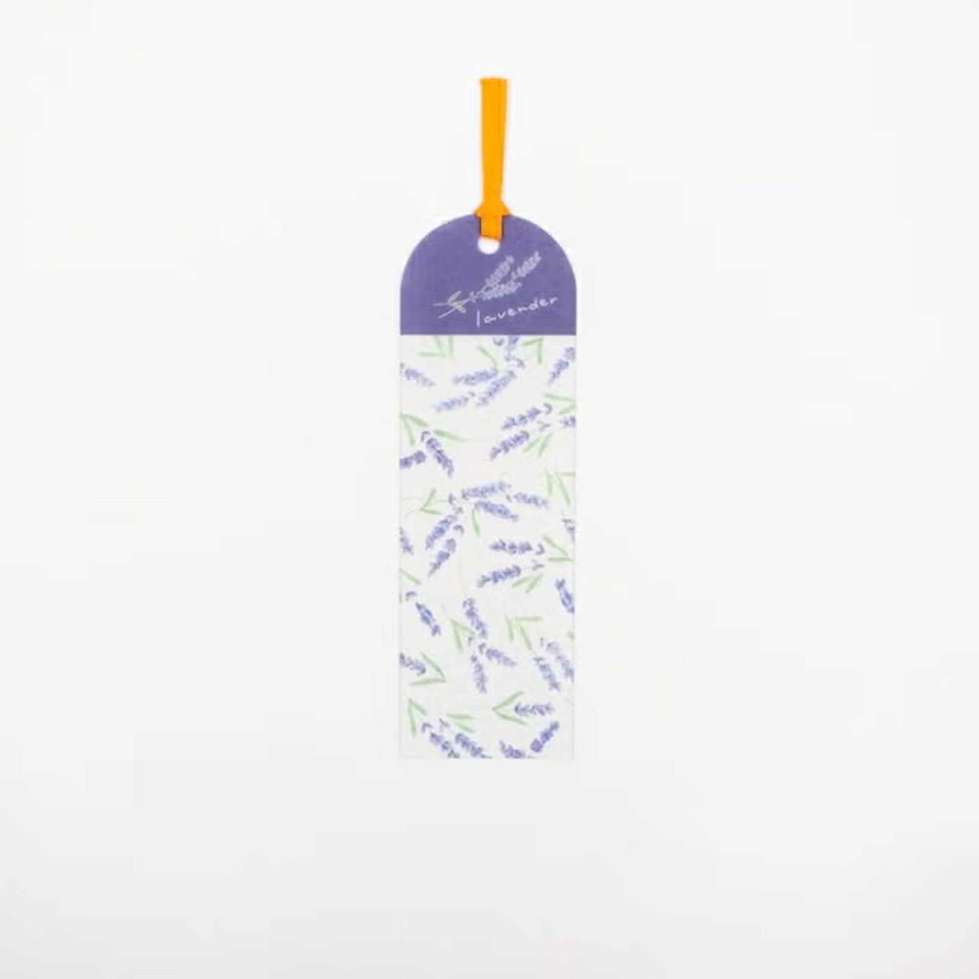 Furukawa Shiko Clear Bookmark - Lavender Pattern - Hontowatashi - Bookmarks