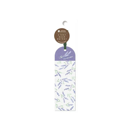 Furukawa Shiko Clear Bookmark - Lavender Pattern - Hontowatashi - Bookmarks
