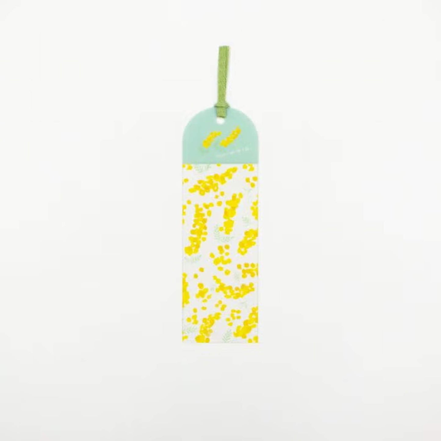 Furukawa Shiko Clear Bookmark - Mimosa Pattern - Hontowatashi - Bookmarks