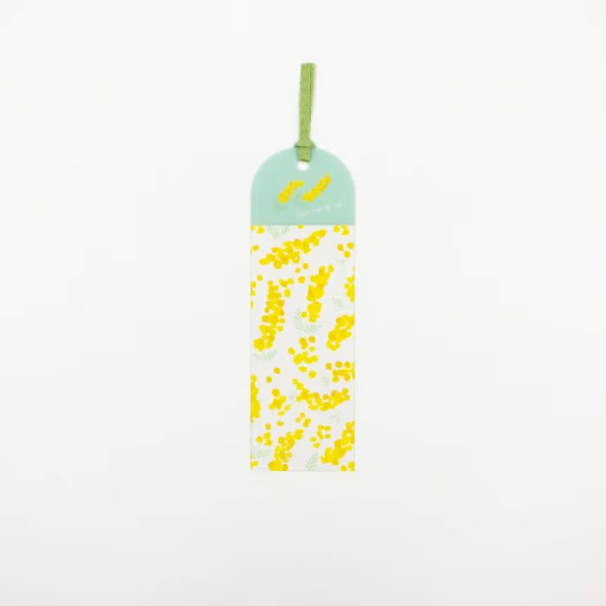 Furukawa Shiko Clear Bookmark - Mimosa Pattern - Hontowatashi - Bookmarks