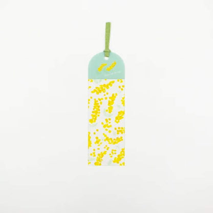 Furukawa Shiko Clear Bookmark - Mimosa Pattern - Hontowatashi - Bookmarks