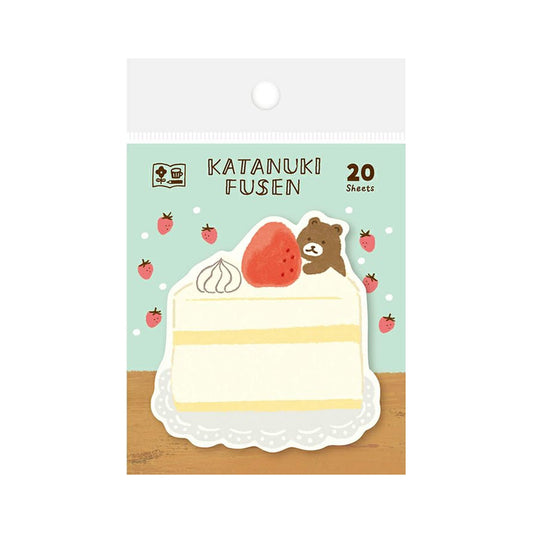 Furukawa Shiko Die Cut Sticky Notes - Cake and Bear - Sticky Notes