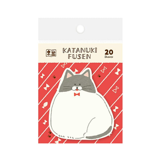 Furukawa Shiko Die Cut Sticky Notes - Cat - Sticky Notes