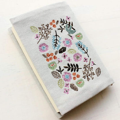Furukawa Shiko Embroidered Book Cover A6 - Kotori Biyori - Hontowatashi - Book Covers