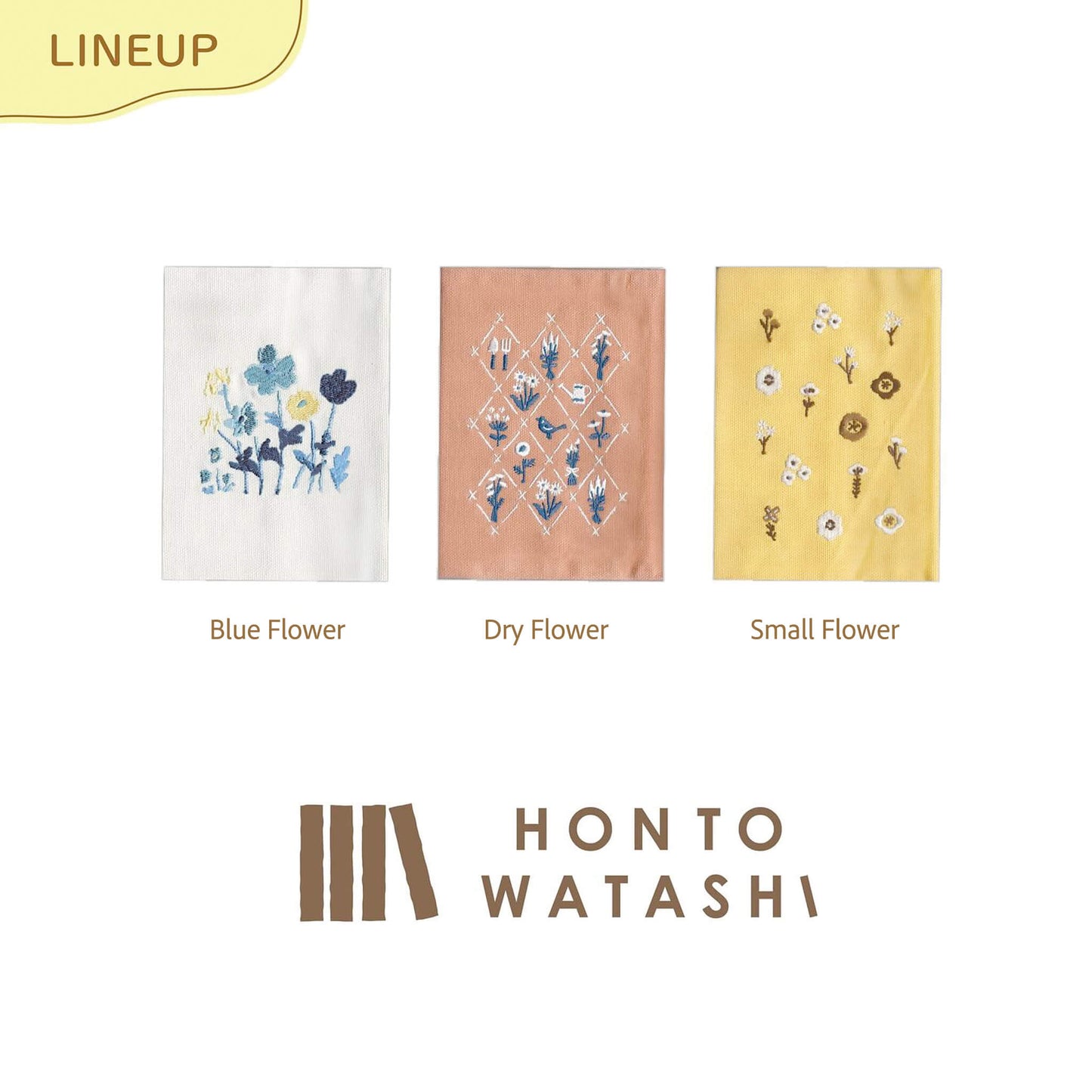 Furukawa Shiko Embroidered Book Cover A6 - Mimosa - Hontowatashi - Book Covers