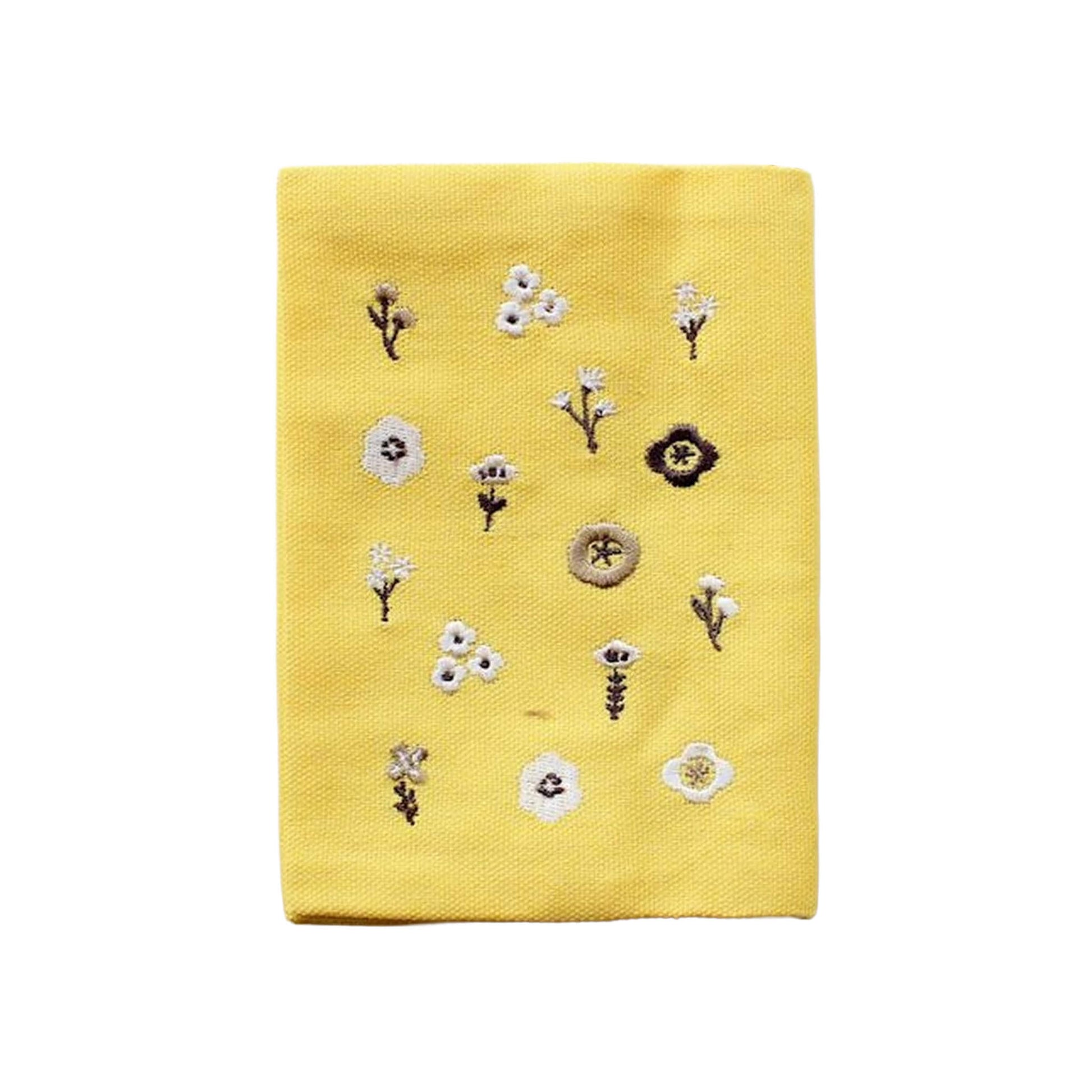 Furukawa Shiko Embroidered Book Cover A6 - Small Flower - Hontowatashi - Book Covers
