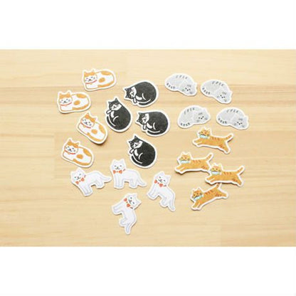 Furukawa Shiko Flake Stickers Pack - Cat - Flake Stickers