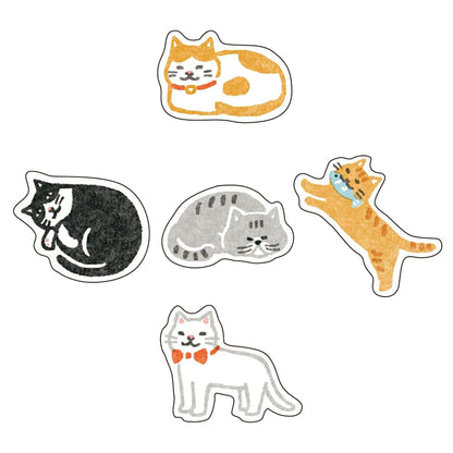 Furukawa Shiko Flake Stickers Pack - Cat - Flake Stickers