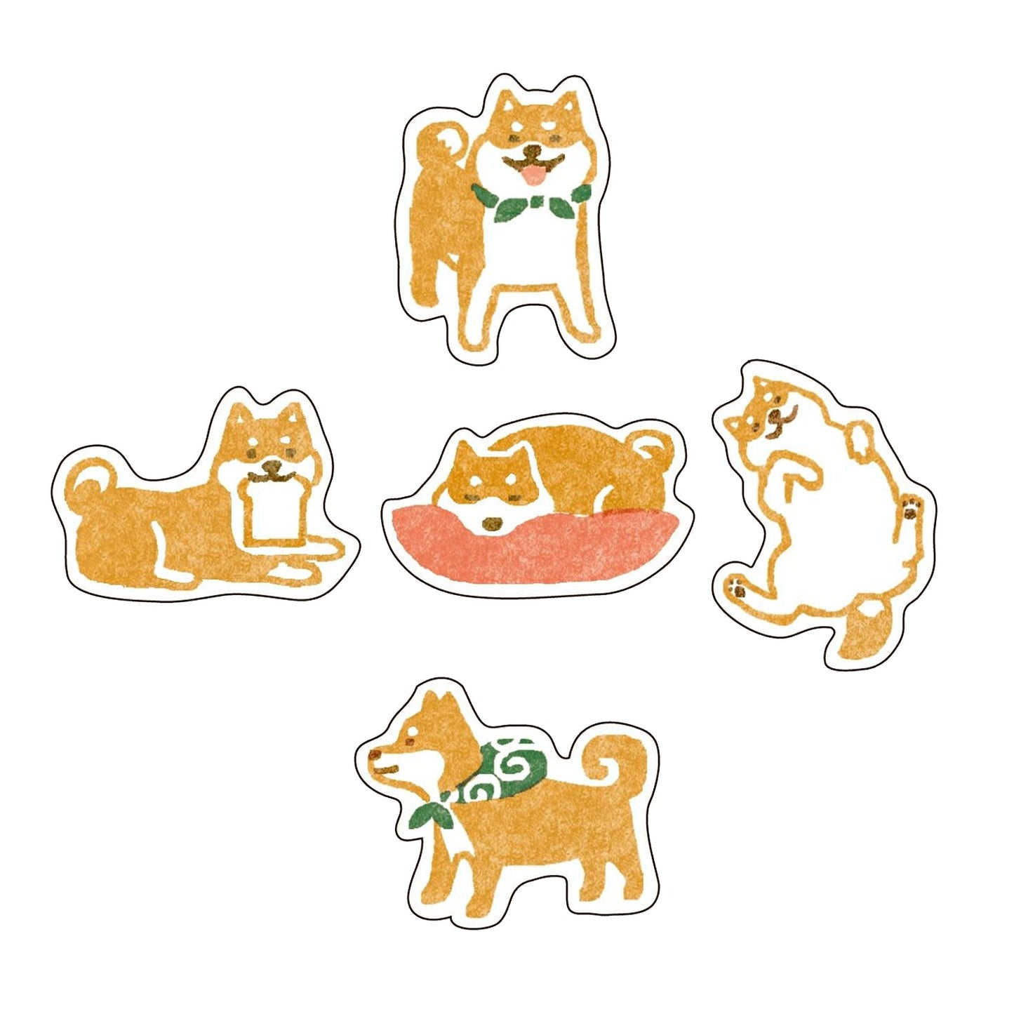 Furukawa Shiko Flake Stickers Pack - Shiba - Flake Stickers