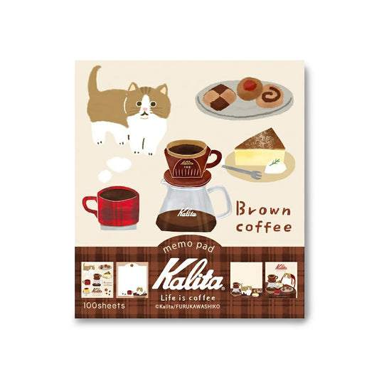 Furukawa Shiko × Kalita Memo Pad - Brown Coffee - Memo Pads