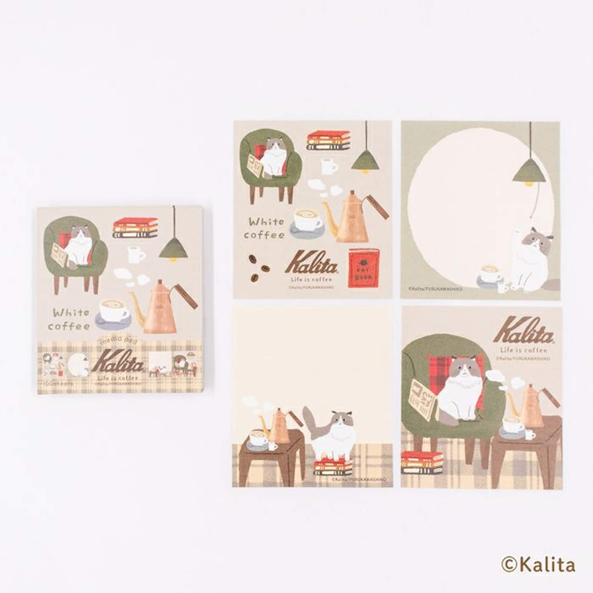 Furukawa Shiko × Kalita Memo Pad - White Coffee - Memo Pads