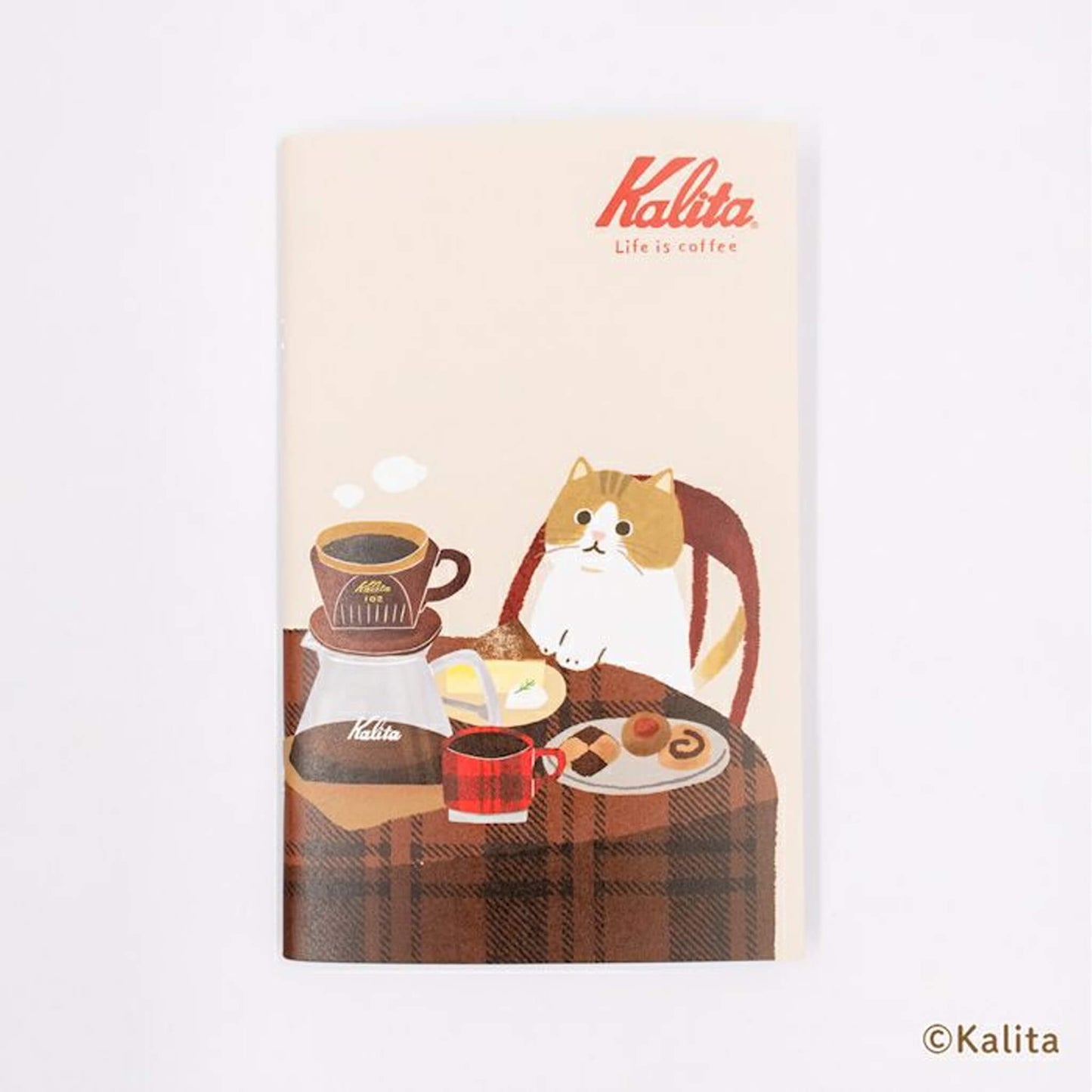 Furukawa Shiko × Kalita Saddle - Stitch Notebook (B6) - Brown Coffee - Notebooks