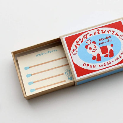 Furukawa Shiko Matchbox Memo - Panda Bakery - Memo Pads