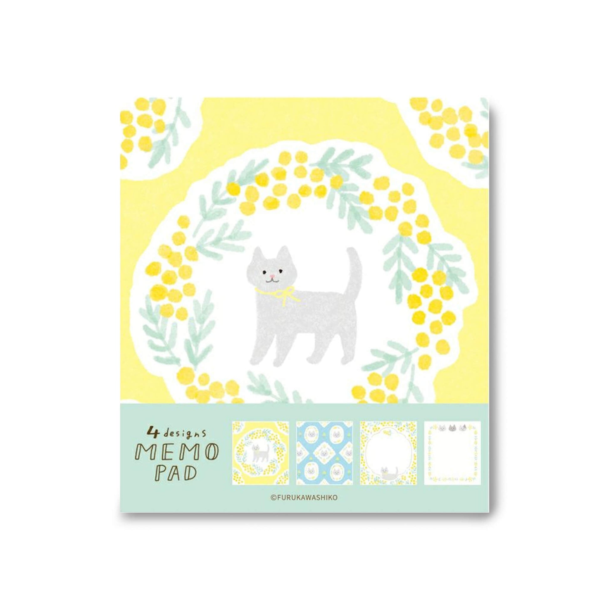 Furukawa Shiko Memo Pad - Mimosa & Cat - Wa - Life Spring 2026 Limited - Memo Pads