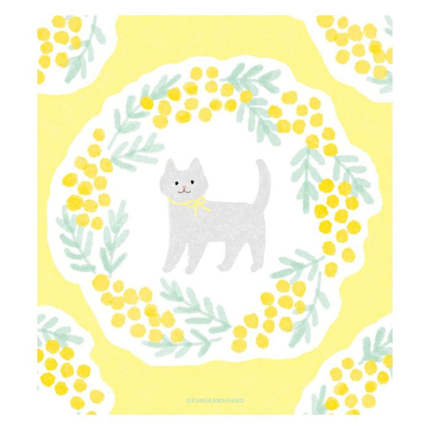 Furukawa Shiko Memo Pad - Mimosa & Cat - Wa - Life Spring 2026 Limited - Memo Pads