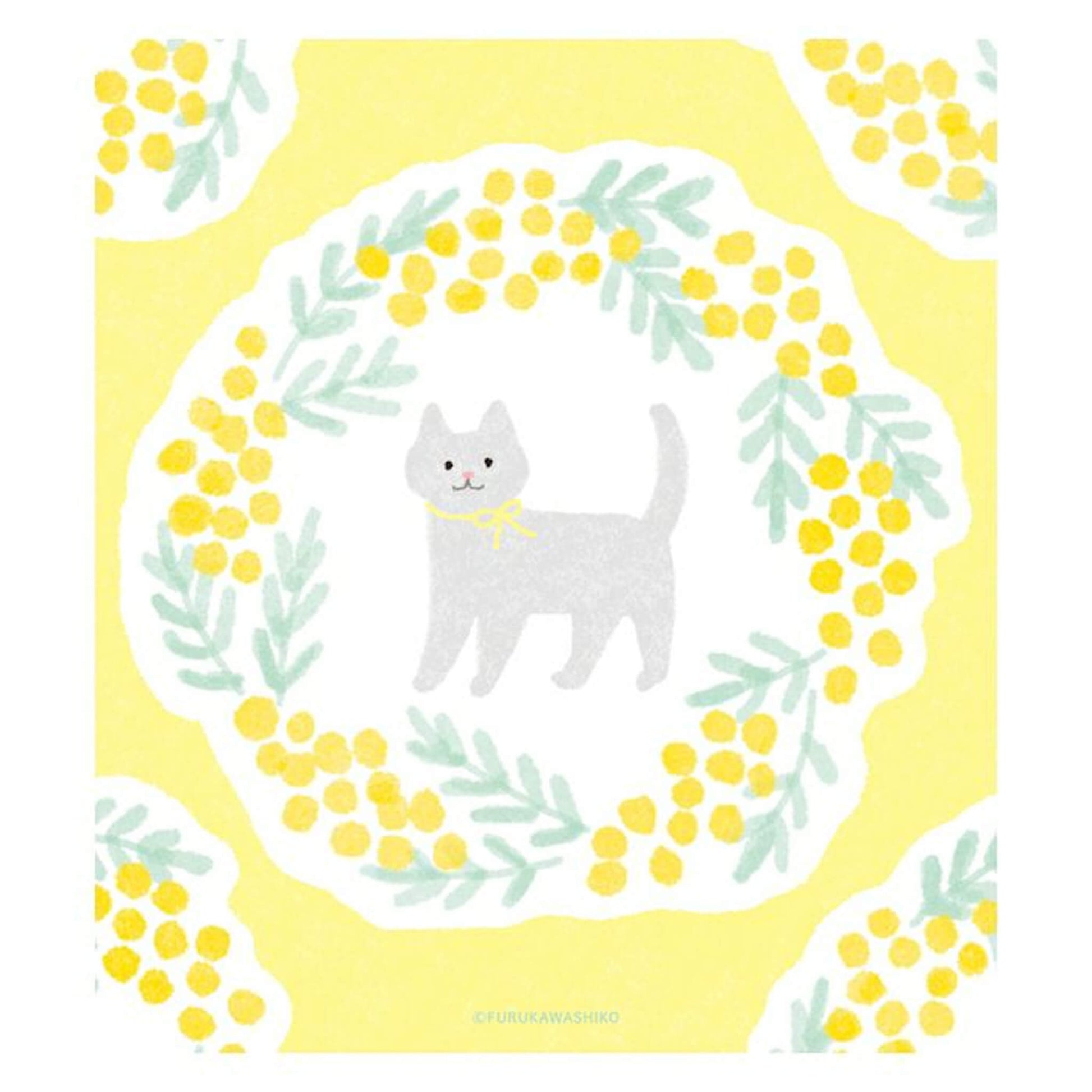 Furukawa Shiko Memo Pad - Mimosa & Cat - Wa - Life Spring 2026 Limited - Memo Pads