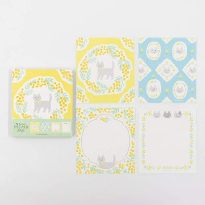 Furukawa Shiko Memo Pad - Mimosa & Cat - Wa - Life Spring 2026 Limited - Memo Pads