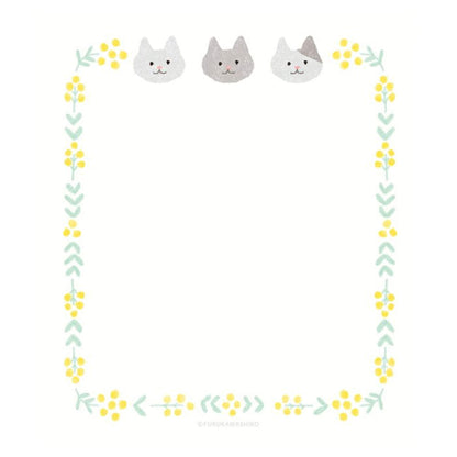 Furukawa Shiko Memo Pad - Mimosa & Cat - Wa - Life Spring 2026 Limited - Memo Pads