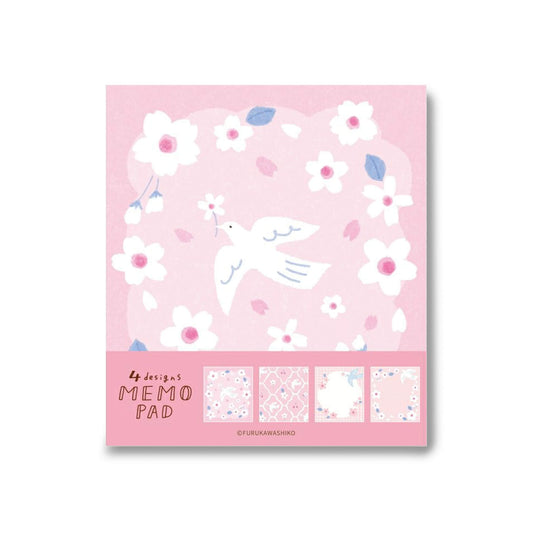 Furukawa Shiko Memo Pad - Sakura & White Bird - Wa - Life Spring 2026 Limited - Memo Pads