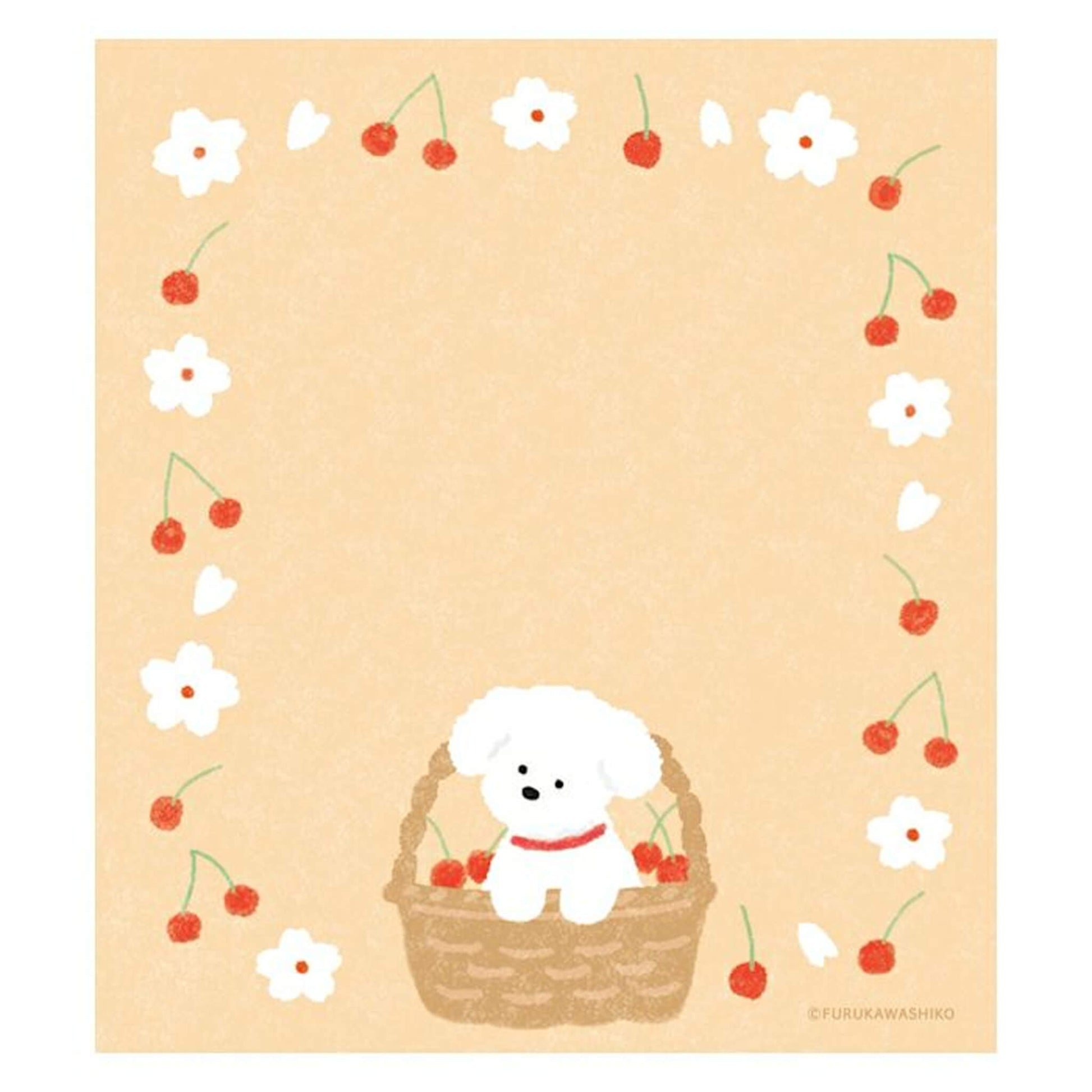 Furukawa Shiko Memo Pad - Sakura & White Dog - Wa - Life Spring 2026 Limited - Memo Pads