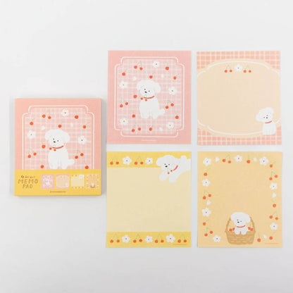 Furukawa Shiko Memo Pad - Sakura & White Dog - Wa - Life Spring 2026 Limited - Memo Pads
