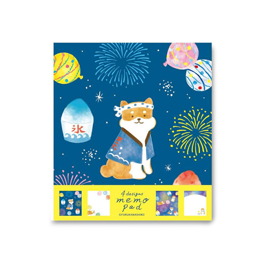 Furukawa Shiko Memo Pad - Shiba Dog and Festival - Wa - Life 2025 Summer Limited - Memo Pads